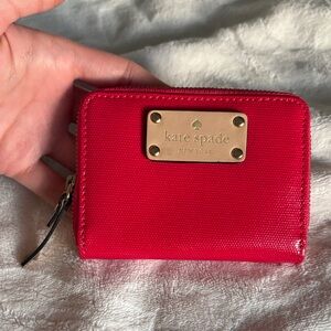 Kate Spade Vibrant Red Card Holder